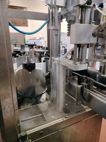 Used OMB capsuling machine with labeller — 2