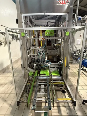 Used Oma case erector and case packer — 2