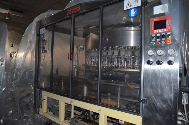 Used glass bottling line for still wine