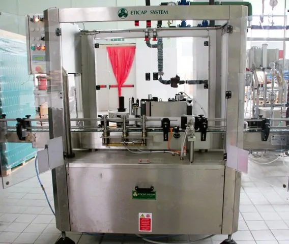 Used adhsive labeller Eticap System — 2